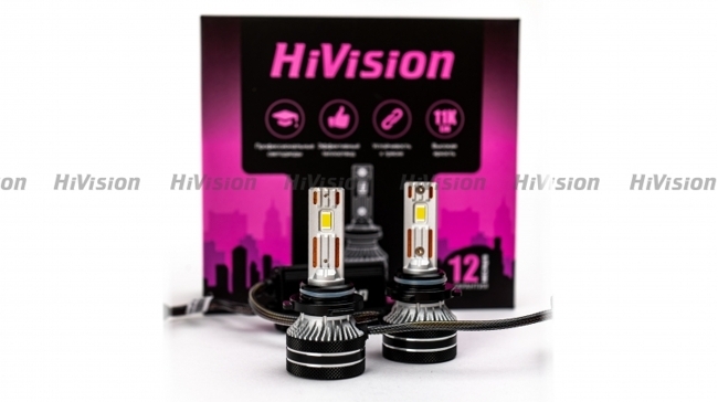 Лампа светодиодная HiVision Z3 Bright HB4(9006), 11000 люмен, 6000K,12V, 2шт.