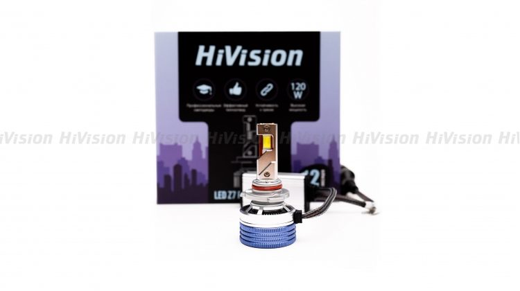 Лампа светодиодная HiVision Z7 Power Bright HB3/9005 , 15000 люмен, 6000K, 12V, 2шт.